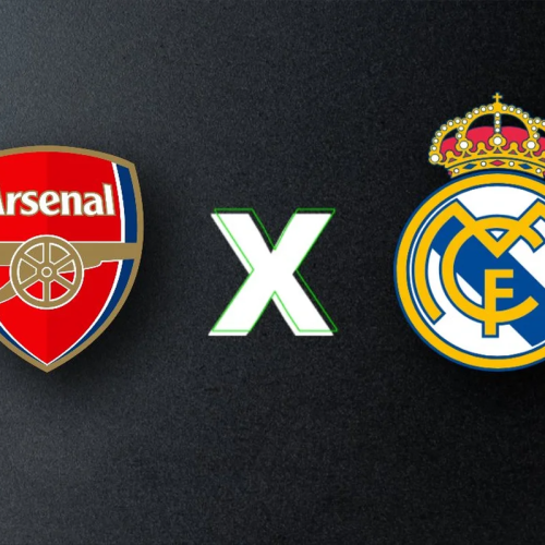 ​O Arsenal enfrentará o Real Madrid nesta terça-feira, 8 de abril de 2025